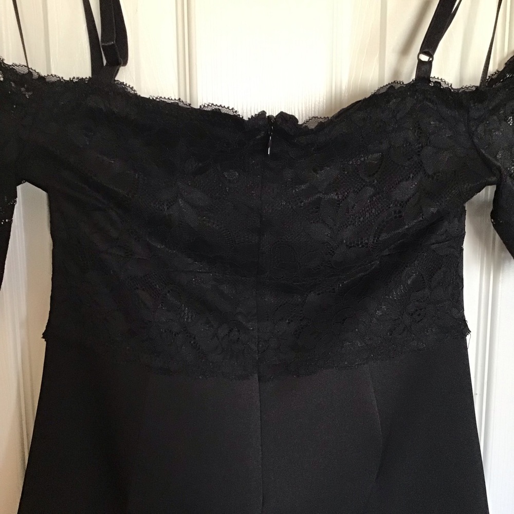 Guess Women's Raquel Elegant Black Beautiful Lined Mini Dress Size M - Picture 6 of 15